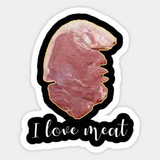 I Love Meat Sticker